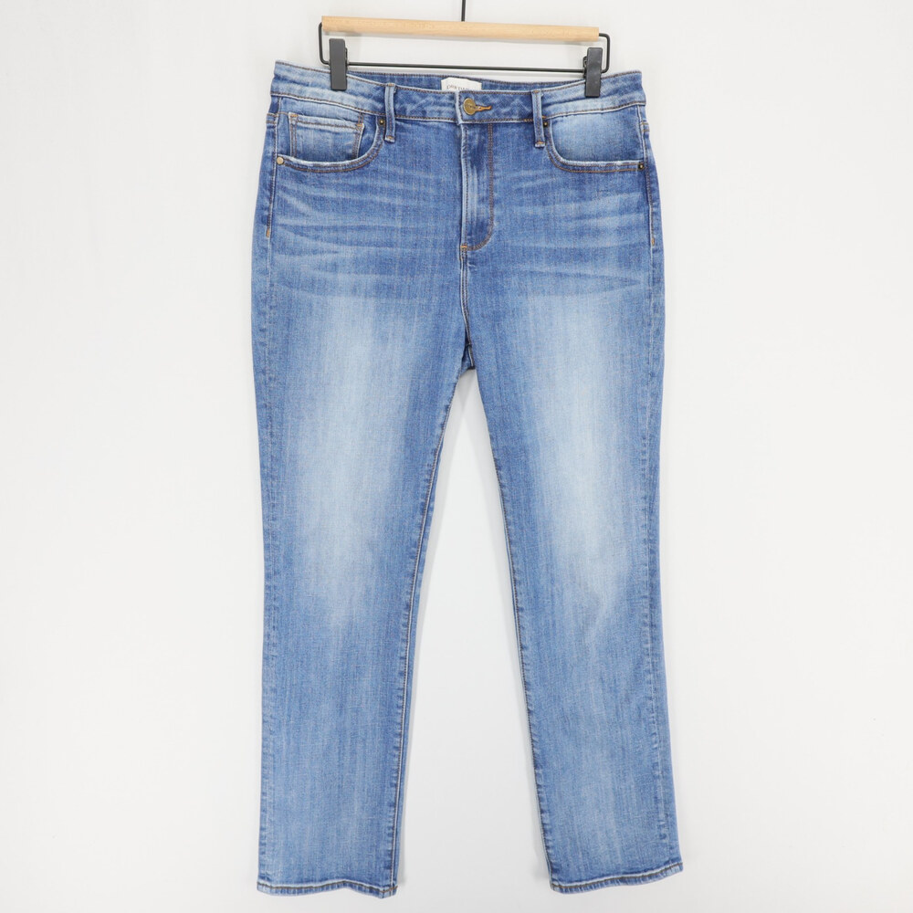 Driftwood Audrey Jeans Womens 32x31 Blue Straight Leg Medium Wash Stretch Denim
